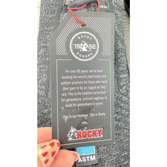 ROCKY Mens WorkKnit LX Alloy Toe Athletic Work Shoes Slip/Oil Res Black Size 13M - Picture 5 of 11